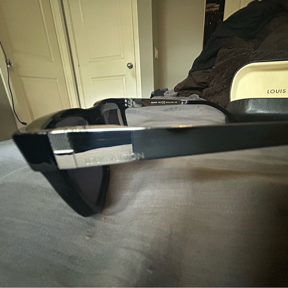 Unique LV Black with metal trim.  In original box, case and LV sunglasses pouch. - Picture 4 of 10